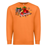 Carrot cowgirl hat with gifts and cookies Premium Sweatshirt - AdoDesignShop
