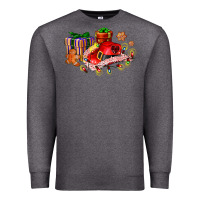 Charcoal Heather cowgirl hat with gifts and cookies Premium Sweatshirt - AdoDesignShop