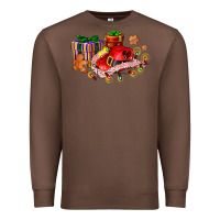 Chestnut cowgirl hat with gifts and cookies Premium Sweatshirt - AdoDesignShop