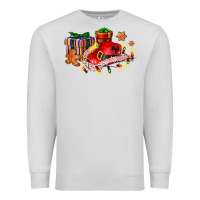Dove Grey cowgirl hat with gifts and cookies Premium Sweatshirt - AdoDesignShop
