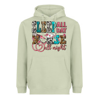 Matcha sleep all day nurse all night Heavyweight Hoodie - AdoDesignShop
