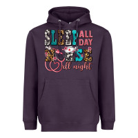 Plum sleep all day nurse all night Heavyweight Hoodie - AdoDesignShop