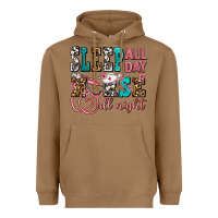 Toasted Coconut sleep all day nurse all night Heavyweight Hoodie - AdoDesignShop