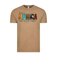 Vintage Coffee Being a Momma Makes My Life Complete Vintage Tee - CowCowDesign