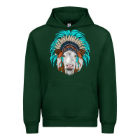 Forest Green simmental indian headdress Urban Hoodie - JahusDesignShop