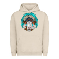 Pigment French Oak simmental indian headdress Urban Hoodie - JahusDesignShop