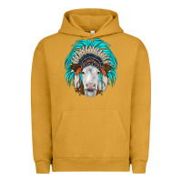 Pigment Peanut Butter simmental indian headdress Urban Hoodie - JahusDesignShop