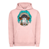 Pigment Salmon simmental indian headdress Urban Hoodie - JahusDesignShop