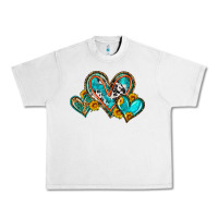 Lunar Rock western leopard turquoise cowhide hearts olivia Urban Heavy Tee - OliviaCreatesArt