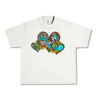 Pistachio western leopard turquoise cowhide hearts olivia Urban Heavy Tee - OliviaCreatesArt