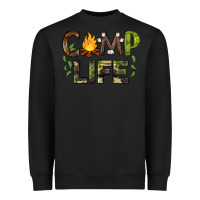Black camp life Heavyweight Sweatshirt - BarkalooDesign