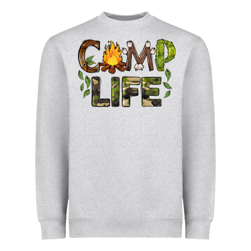 Camp Life Heavyweight Sweatshirt by BarkalooDesign | Teevron