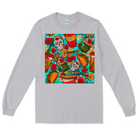 Moon Dust hispanic heritage month coffee cups and taco with glitter and leopard  Long Sleeve Tee - BundleAndBundleShop