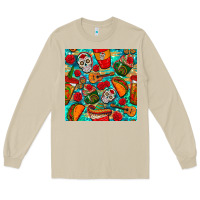 Mushroom hispanic heritage month coffee cups and taco with glitter and leopard  Long Sleeve Tee - BundleAndBundleShop