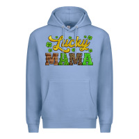 Colony Blue lucky mama st patricks day Premium Hoodie - Jasminsmagicworld