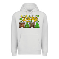 Dove Grey lucky mama st patricks day Premium Hoodie - Jasminsmagicworld