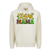 Oatmeal Heather lucky mama st patricks day Premium Hoodie - Jasminsmagicworld
