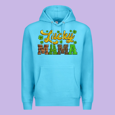 Lucky Mama St Patricks Day Premium Hoodie Designed By Jasminsmagicworld