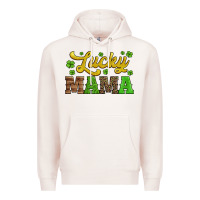Pale Pink lucky mama st patricks day Premium Hoodie - Jasminsmagicworld