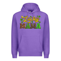 Purple lucky mama st patricks day Premium Hoodie - Jasminsmagicworld