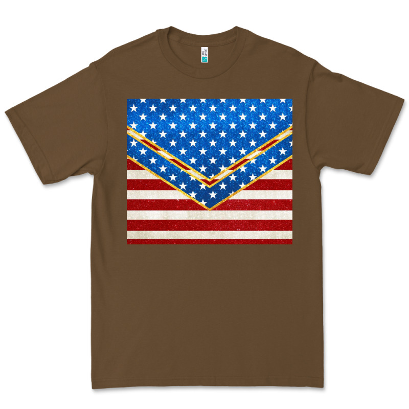 Glitter American Flag Premium Tee by TumblerDesignByShophia | Teevron