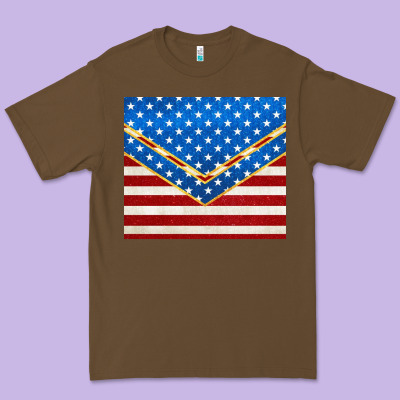Glitter American Flag Premium Tee Designed By Tumblerdesignbyshophia