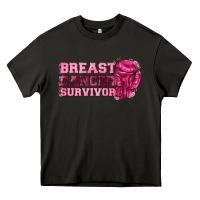 Asphalt Breast Cancer Survivor Heavy Core Tee - texasbilliewilder