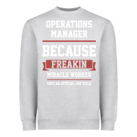 Heather Grey Operations Manager - Cool Gift Job Heavyweight Sweatshirt - artisFamous