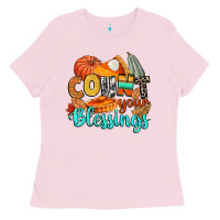 Bubblegum Pink count your blessings Ladies Tee - CowGirlArtShop
