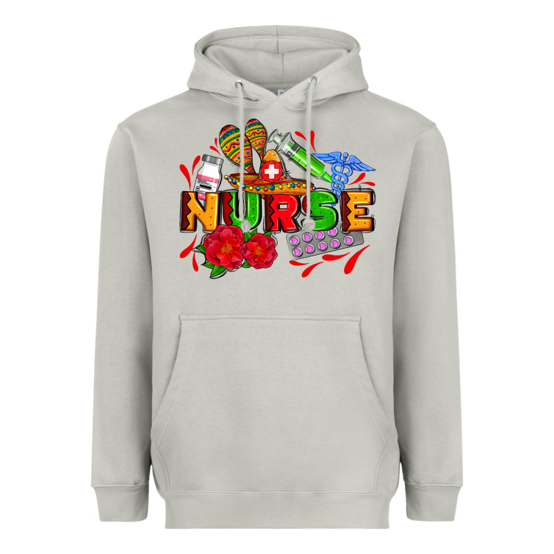 Mexican Nurse Heavyweight Hoodie by AdoDesignShop | Teevron