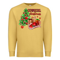 Antique Gold Cowgirl Christmas Premium Sweatshirt - AdoDesignShop