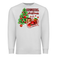 Dove Grey Cowgirl Christmas Premium Sweatshirt - AdoDesignShop