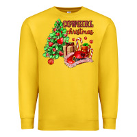 Lemon Cowgirl Christmas Premium Sweatshirt - AdoDesignShop