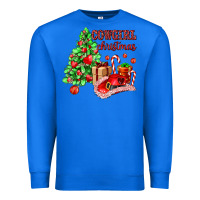 True Royal Cowgirl Christmas Premium Sweatshirt - AdoDesignShop
