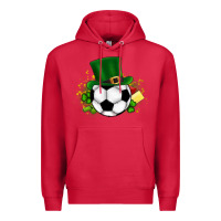 Cardinal Football Ball Premium Hoodie - CowhideDigitalArt