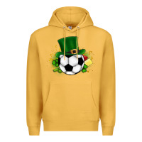 Mustard Football Ball Premium Hoodie - CowhideDigitalArt