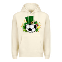 Sandshell Football Ball Premium Hoodie - CowhideDigitalArt