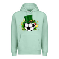 Seafoam Football Ball Premium Hoodie - CowhideDigitalArt