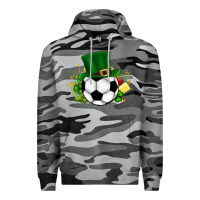 Slate Camo Football Ball Premium Hoodie - CowhideDigitalArt