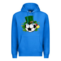 True Royal Football Ball Premium Hoodie - CowhideDigitalArt
