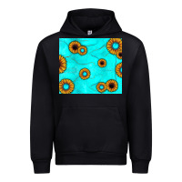 Black turquoise gemstone sunflower Urban Hoodie - JahusDesignShop