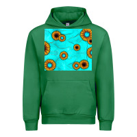 Emerald turquoise gemstone sunflower Urban Hoodie - JahusDesignShop