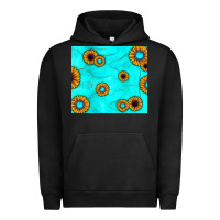 Pigment Black turquoise gemstone sunflower Urban Hoodie - JahusDesignShop
