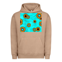 Pigment Burro turquoise gemstone sunflower Urban Hoodie - JahusDesignShop