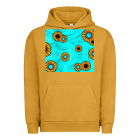 Pigment Peanut Butter turquoise gemstone sunflower Urban Hoodie - JahusDesignShop