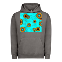 Pigment Tornado turquoise gemstone sunflower Urban Hoodie - JahusDesignShop