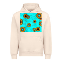 Sandshell turquoise gemstone sunflower Urban Hoodie - JahusDesignShop