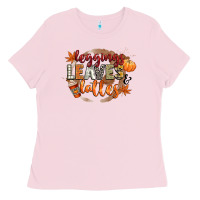 Bubblegum Pink leaves and lattes Ladies Tee - CowGirlArtShop