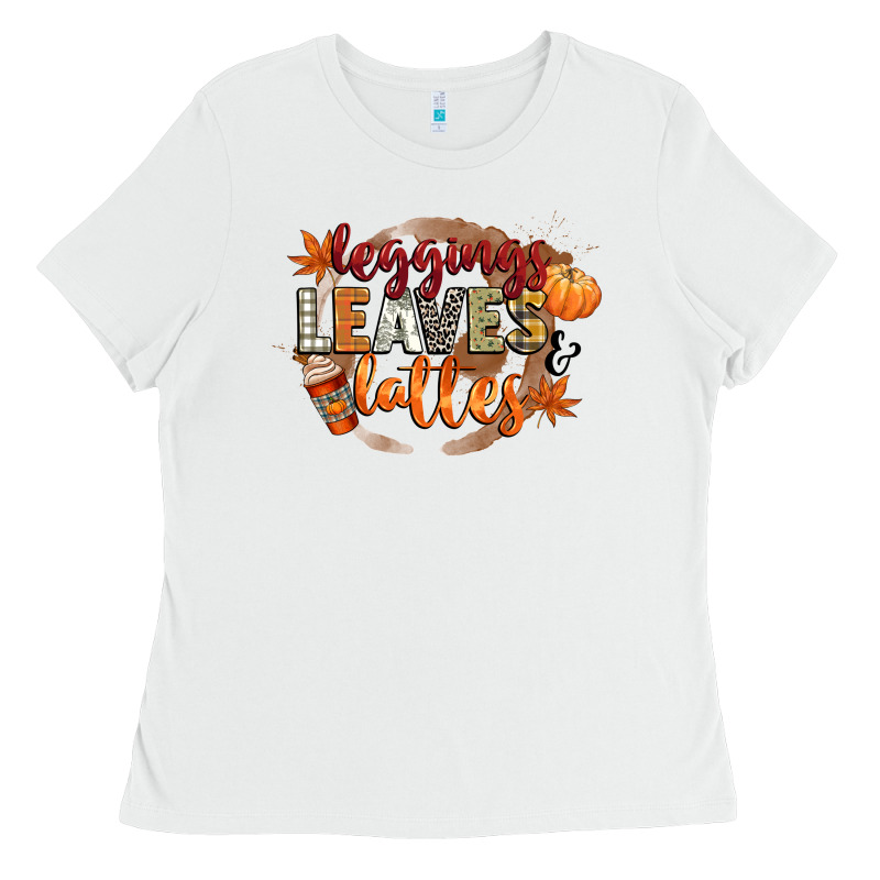 Leaves And Lattes Ladies Tee by CowGirlArtShop | Teevron