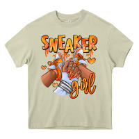 Mossy orange galaxy sneaker girl afro woman Heavy Core Tee - RanaPortraitStore